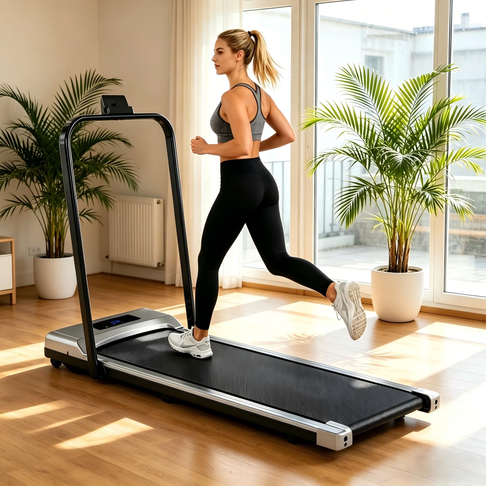 Amazon | 電動ルームランナー ウォーキングマシン 家庭用 1～10km/h 耐